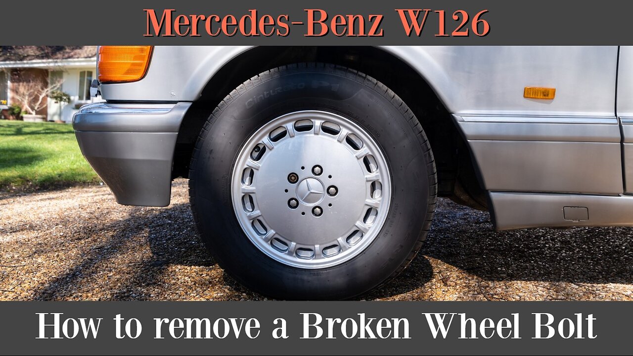 Mercedes Benz W126 - Broken wheel bolt what to do? fix it DIY