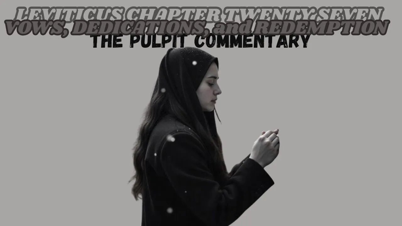 Leviticus Chapter 27 The Pulpit Commentary