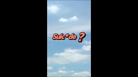 I am going through suic*dal thoughts!