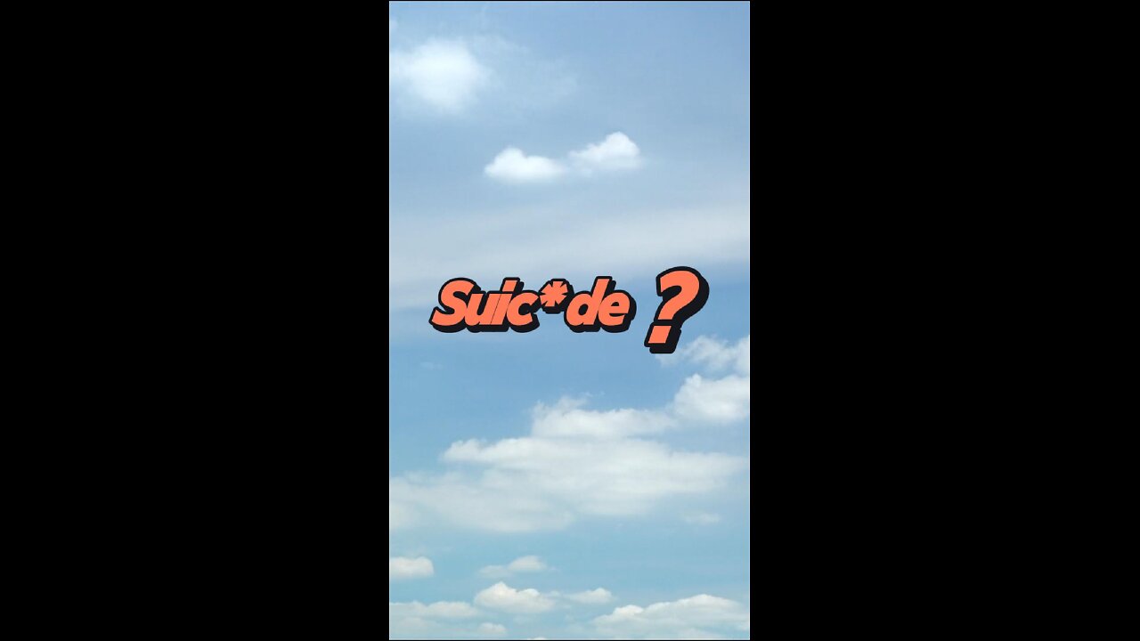 I am going through suic*dal thoughts!