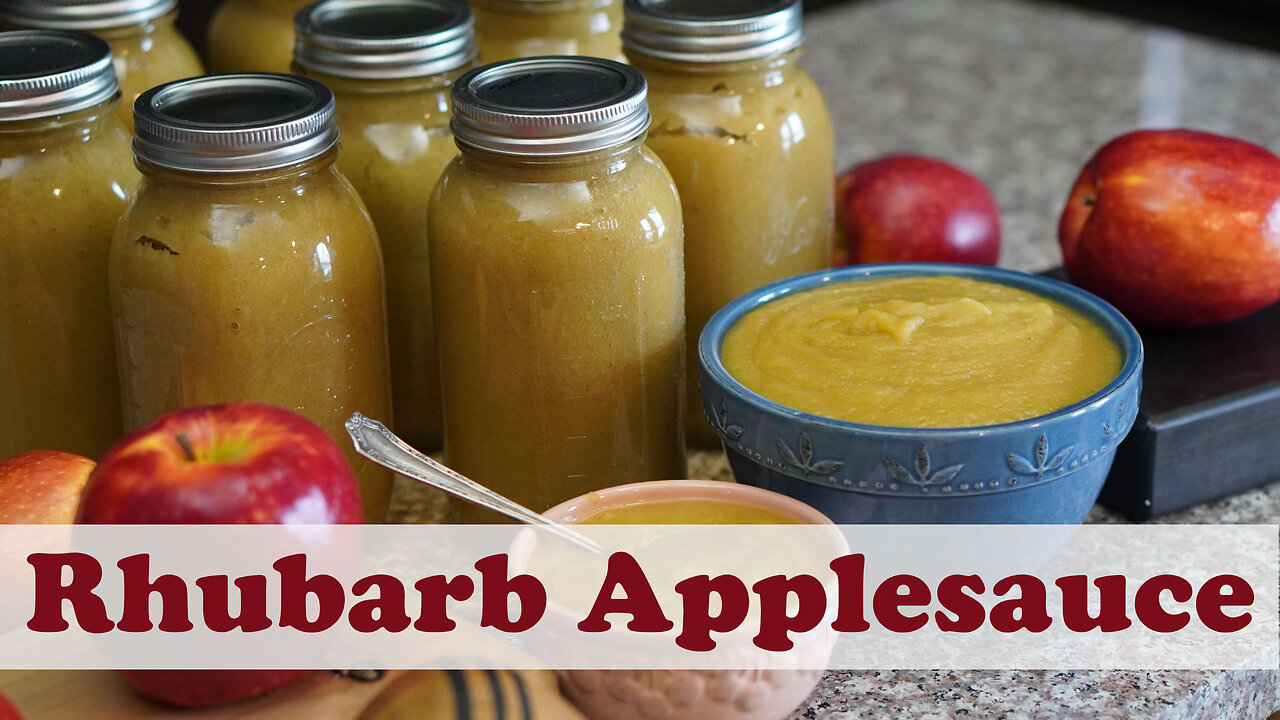 Rhubarb Applesauce Canning Recipe