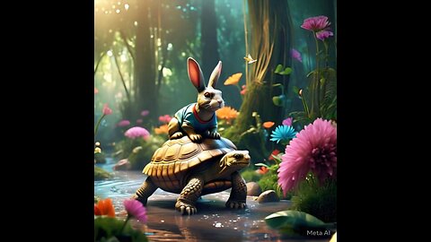 Rabbit and turtle story