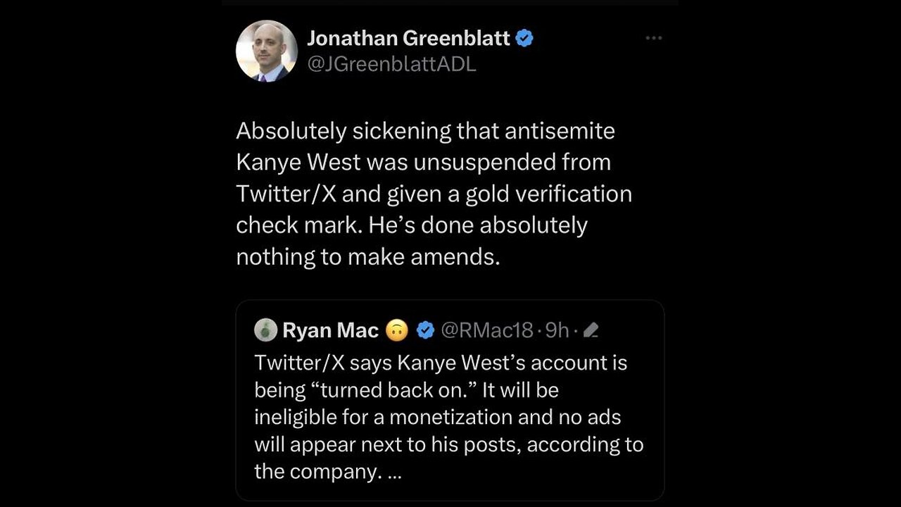 Piers Morgan tried to cancel censor Ye on X asking why Ye is anti semitic & worship adolf hitler