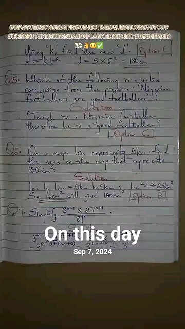 #creatorsearchinsights WASSCE question solutions that I posted on this day last year. #fyp #Whattowa