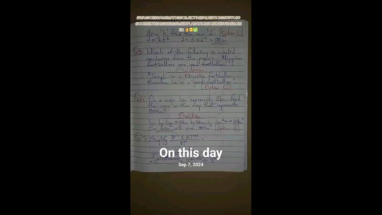 #creatorsearchinsights WASSCE question solutions that I posted on this day last year. #fyp #Whattowa