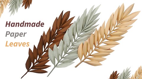 DIY Handmade Paper Leaves | Easy Paper Craft Tutorial