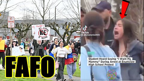 Anti-Ice High School student FINDS OUT! SCREAMS for her MOMMY! FAFO!