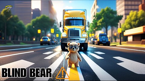 Blind Baby Bear Crosses Road — What Happens Will Shock You! #Shorts