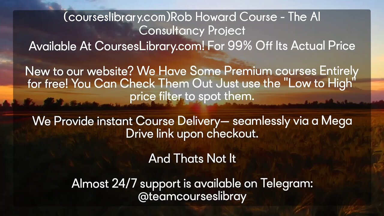 (courseslibrary.com)Rob Howard Course - The AI Consultancy Project