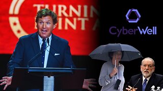 Tucker Carlon's speech, Ghislaine goes to yoga & Cyberwell censors social media
