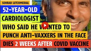 Karma Alert - Doctor Who Said He Wanted To Punch Aniti Vaxers Dead From Covid Vaccine