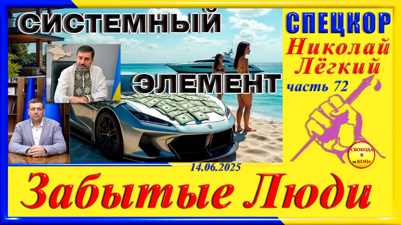 СИСТЕМНЫЙ ЭЛЕМЕНТ-ч.72 СПЕЦКОР Николай Легкий