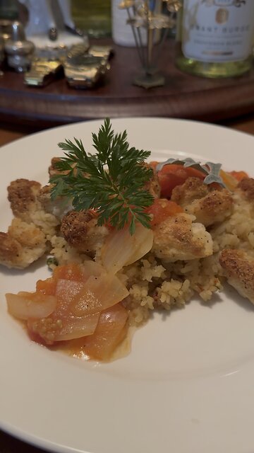 Calamari With Rice Pilaf