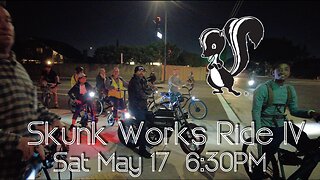 The First in 2025 Official Skunk Works IV Night Time Electric Bike Ride
