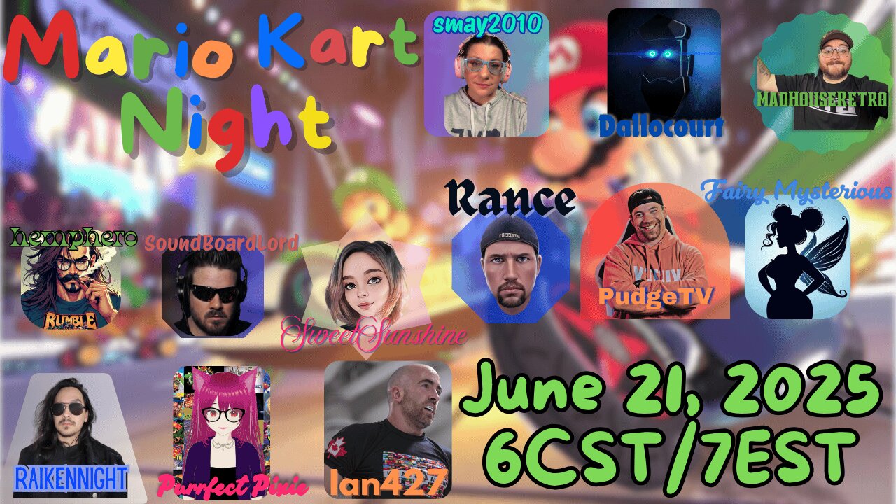 Irritating Ian is LIVE! MarioKart Night with SMAY!