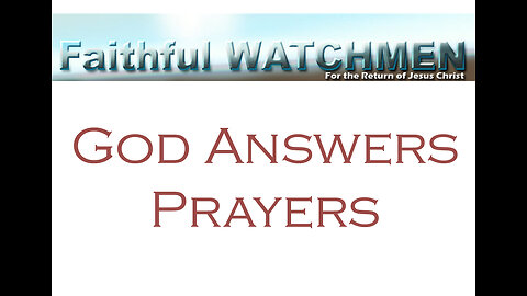 Always Remember God Answers Prayer, Jesus Taught Us How to Pray
