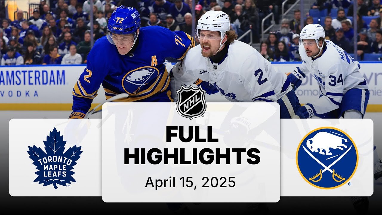 NHL Highlights | Maple Leafs vs. Sabres - April 15, 2025