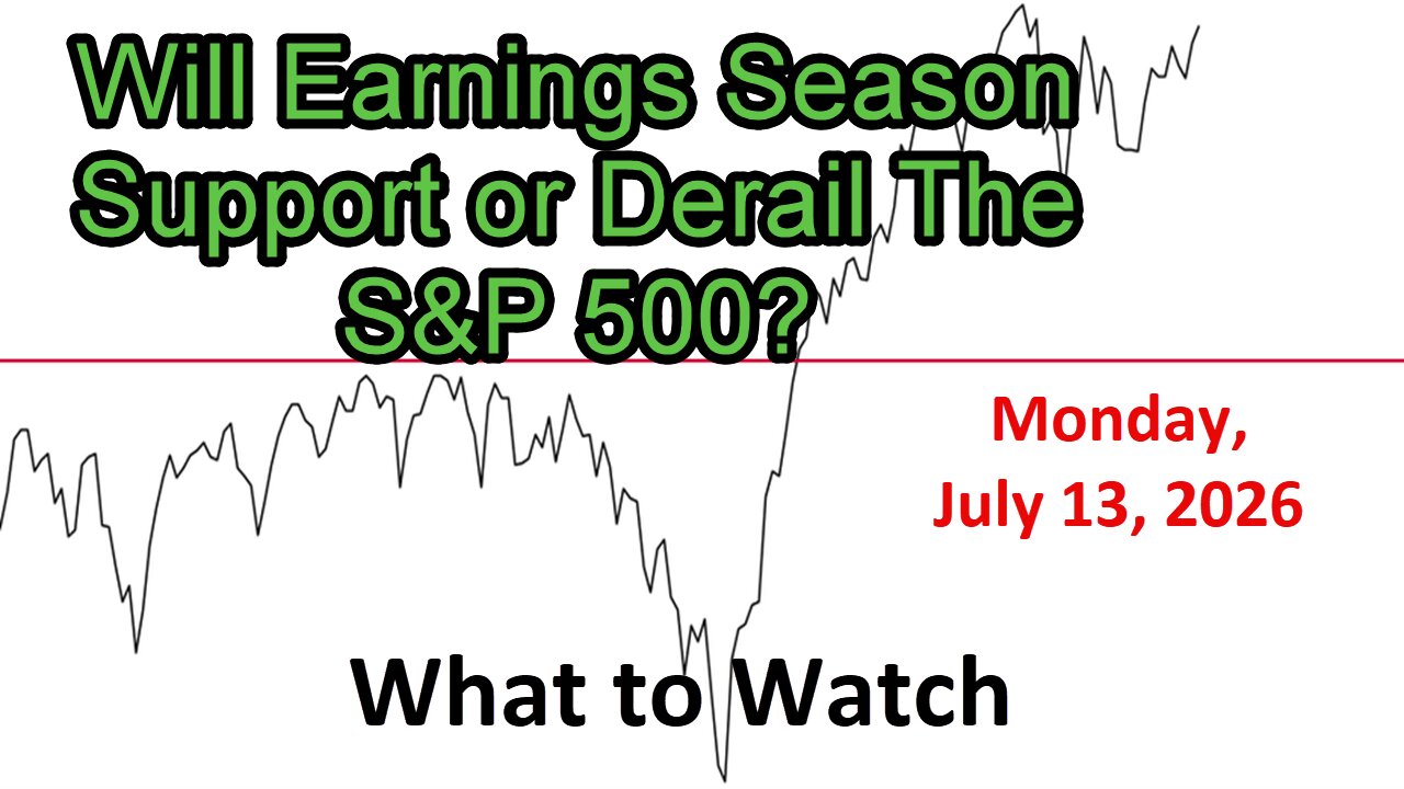 What to Watch Update for Monday July 13, 2026