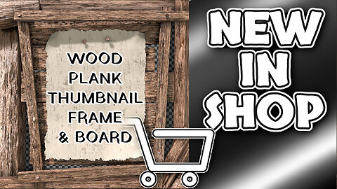 New in Shop ⭐ UHD 4K Wooden Planks Thumbnail Frame and Billboard Stickers