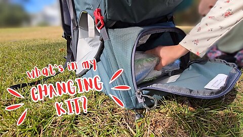 MUST HAVES for changing diapers on the trail!