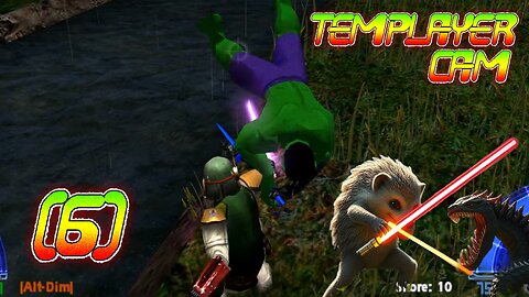 Teaching Skineri how to play Jedi Knight |6| Rancor Tossing + Boss Desann TEMPLAYER🎥 [CZ/EN]