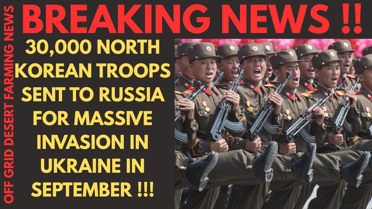 BREAKING NEWS: NORTH KOREA TO SEND 30,000 TROOPS TO RUSSIA TO FIGHT IN UKRAINE !! NC EVACUATES COAST