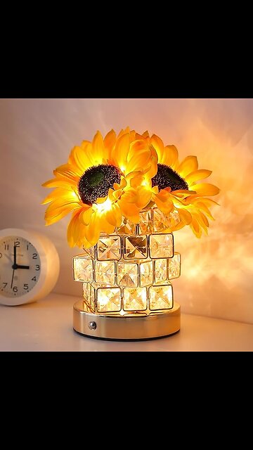 Sunflowers Flower Lamp