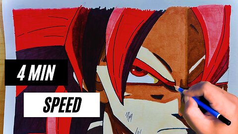speed drawing goku ssj4 dragon ball daima anime