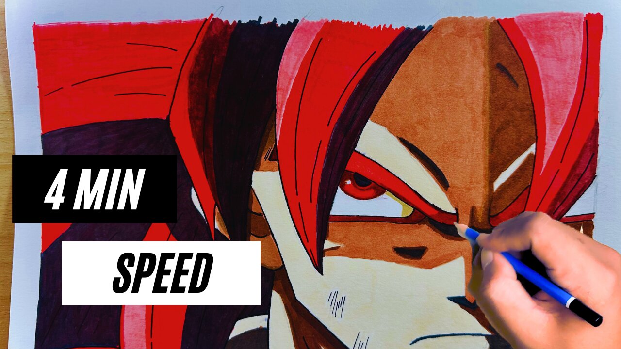 speed drawing goku ssj4 dragon ball daima anime