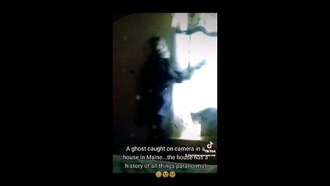 Ghost captured looking out a window in Maine