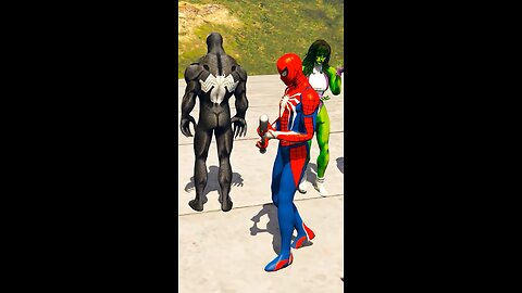 Spider-Man is Angry With Venom 🕸️😡😠 #Spiderman #ironman #hulk #superHero #Venom