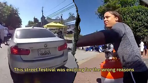 Woman drives into a street festival out of frustration