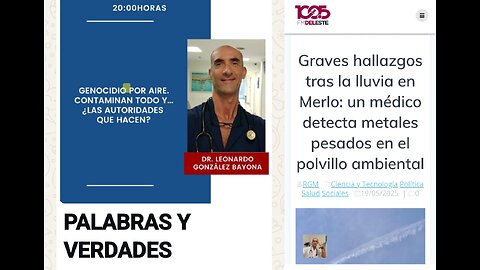 Dr. Leonardo González Bayona en palabras y verdades: "Genocidio por aire"