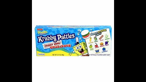 SPONGEBOB KRABBY PATTY GUMMY CHALLENGE