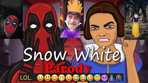 Snow White With Deadpool Parody Reaction. 😀😃😄😁😆😅😂🤣😇😈🦸‍♂️🦹‍♂️