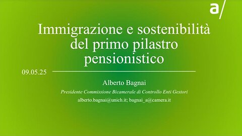🔴 On. Prof. Alberto Bagnai: "Immigrazione e sostenibilità del primo pilastro pensionistico"