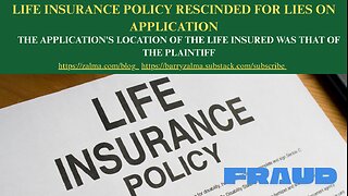 Life Insurance Policy Rescinded for Lies on Application