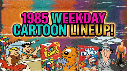1985 Weekday Cartoon Lineup with Commercials Flintstones, Heathcliff, Voltron, Inspector Gadge