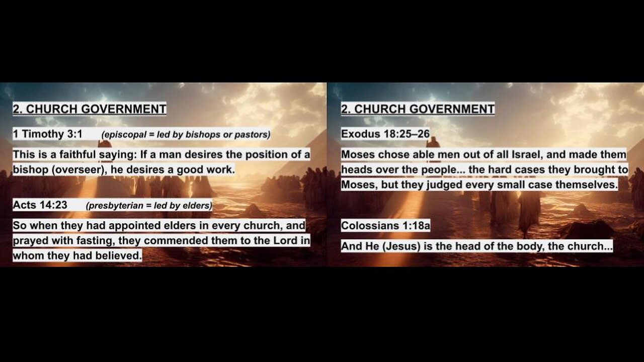 2. Church Government - Calvary Distinctives Overview - Calvary Chapel Fergus Falls