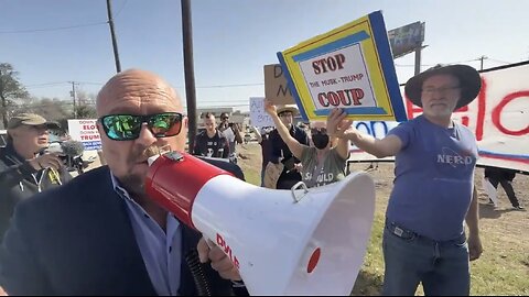 PAID PROTESTERS PROTEST🧟‍♂️🧟‍♀️🧟📸AGAINST TESLA IN AUSTIN🚘💫