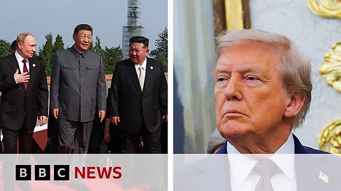 Donald Trump says China, North Korea and Russia ‘conspiring against’ US | BBC News