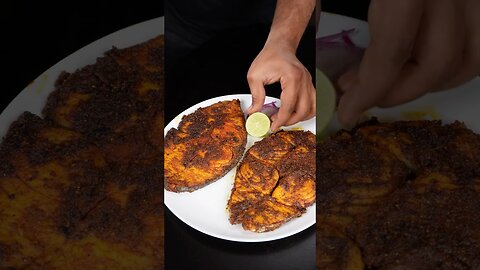 King Fish Fry ASMR | Seer Fish #shorts #food #asmr