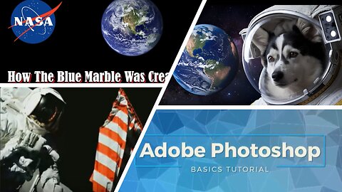 NASA IMAGES - PHOTOSHOP - BLUE MARBLE - FAKE SPACE