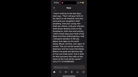 Acts 2:17–21 | Last Days & Outpouring of the Spirit | Aug 19 Bible Reading
