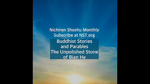 Buddhist Stories and Parables The Unpolished Stone of Bian He