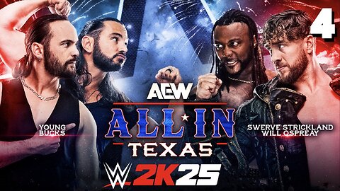WWE 2K25 AEW All In 2025 - Match 4: Amazing!