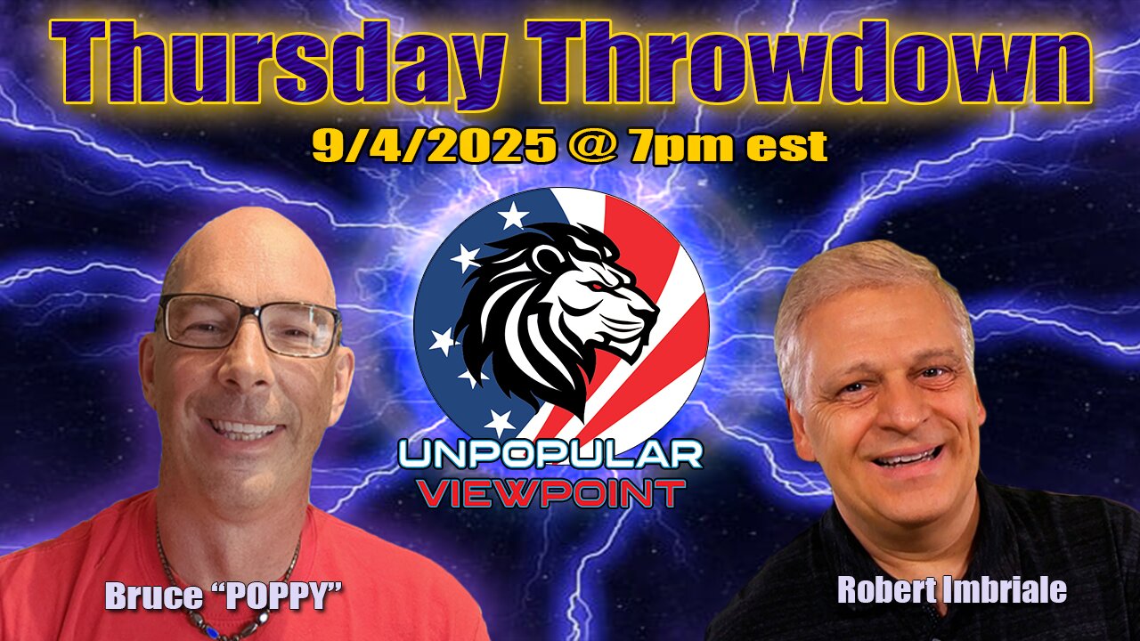 Thursday Throwdown with Robert- We talk current events