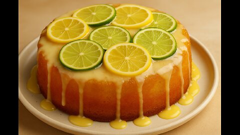 Upside-Down Lemon Lime Cake | Sour Cream Infused | Brian M. Inspired