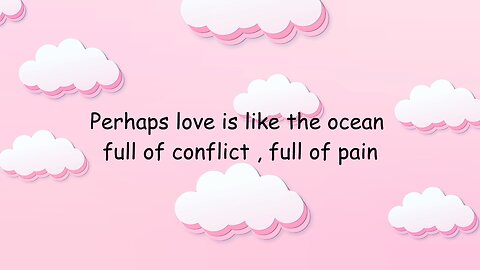 Perhaps Love - Lyric Video
