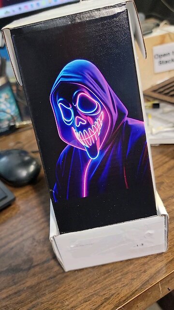 ghost face on a box